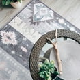 thumbnail image 4 of Balacho Bohemian Tribal Geometric Star Faux Wool Area Rug, 5' x 8', Gray, 4 of 8