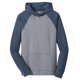 thumbnail image 1 of Hombre joven 50/50 Raglan Hoodie - Marina oscura / Níquel de Heathered - 2x-Large District Chaqueta, 1 of 1
