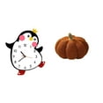thumbnail image 1 of Reloj de pared,Reloj de pared silencioso y decorativo que no hace tictac,Almohadas de calabaza de Halloween,Almohadas de calabaza de Halloween Decoración del hogar Suave,Cojines de calabaza, 1 of 8