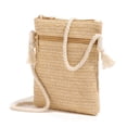 thumbnail image 1 of Zhuge Bolso de hombro tejido para mujer, bolso de mano tejido, bolso de mano tejido elegante para playa de verano, bolsos de hombro de 5,9 x 0,78 x 7,49 pulgadas (caqui), 1 of 5