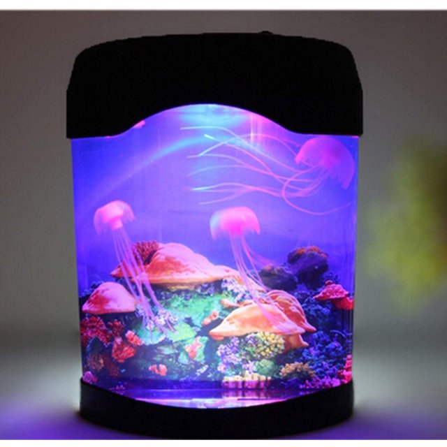 LED Medusas artificiales Acuario Iluminación Medusas Decoración Pecera Lámpara de noche Fason LL-1919