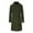 Army Green, variant on hotojiny Double Breasted Trench Coat for Women Notched Lapel Wool Blend Overcoat Fall Winter Pea Coats with Pockets