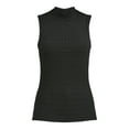 thumbnail image 5 of Time and Tru Women's Pucker Mock Neck Top, XS-XXXL, 5 of 5
