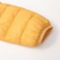 thumbnail image 4 of Gubotare Kids Jacket Girls' Winter Coat Insulated Long Quilted Puffer Jacket Warm Hooded Snow Coats Size 10-11 Years (Yellow,10-11 Years), 4 of 9