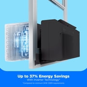 Midea 6,000 BTU Smart Window Air Conditioner, U-Shaped Inverter, Ultra Quiet, Wi-Fi, Remote, Easy Install, Energy Efficient, Cools 250 Sq Ft, Black