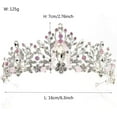 thumbnail image 6 of Bridal Rhinestone Tiara Gem Crystal Hair Crown Princess Headpiece Wedding Hair Accessories for Women and Girls, 6 of 6
