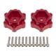 thumbnail image 2 of Acoplador hexagonal de copa de eje trasero de aleación de aluminio, adaptador + adaptador hexagonal de 5 mm para eje sólido de camión 4WD, pa ROJO Sunnimix Acoplador hexagonal, 2 of 5
