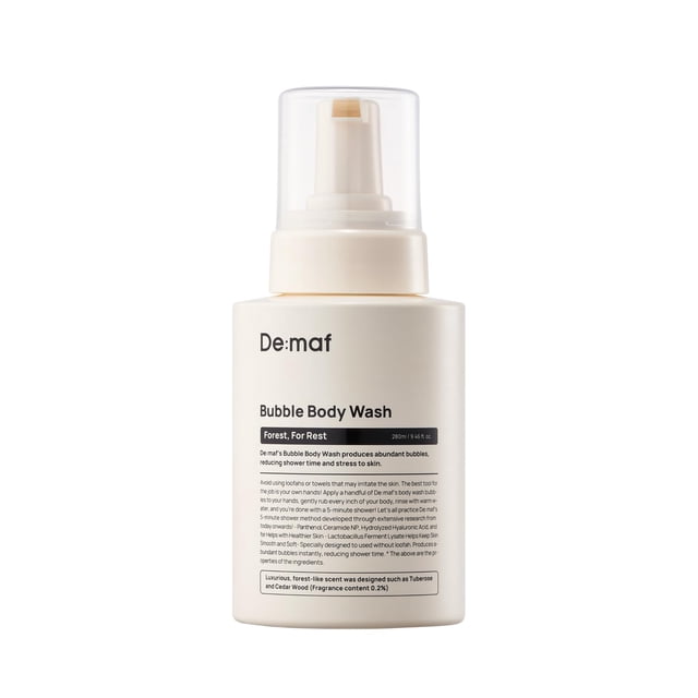 De:maf Forest For Rest Bubble Body Wash - Jabón corporal suave Cuidado de la piel coreano para todo tipo de piel