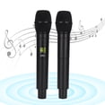 thumbnail image 4 of Micrófono inalámbrico de mano UHF recargable con mini batería de soporte de receptor Bluetooth, 4 of 8