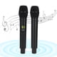 thumbnail image 4 of Micrófono inalámbrico de mano UHF recargable con mini batería de soporte de receptor Bluetooth, 4 of 8