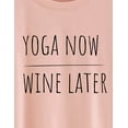 thumbnail image 6 of TWY Women Letter Print Crew Neck Short Sleeve T-Shirt, 6 of 7