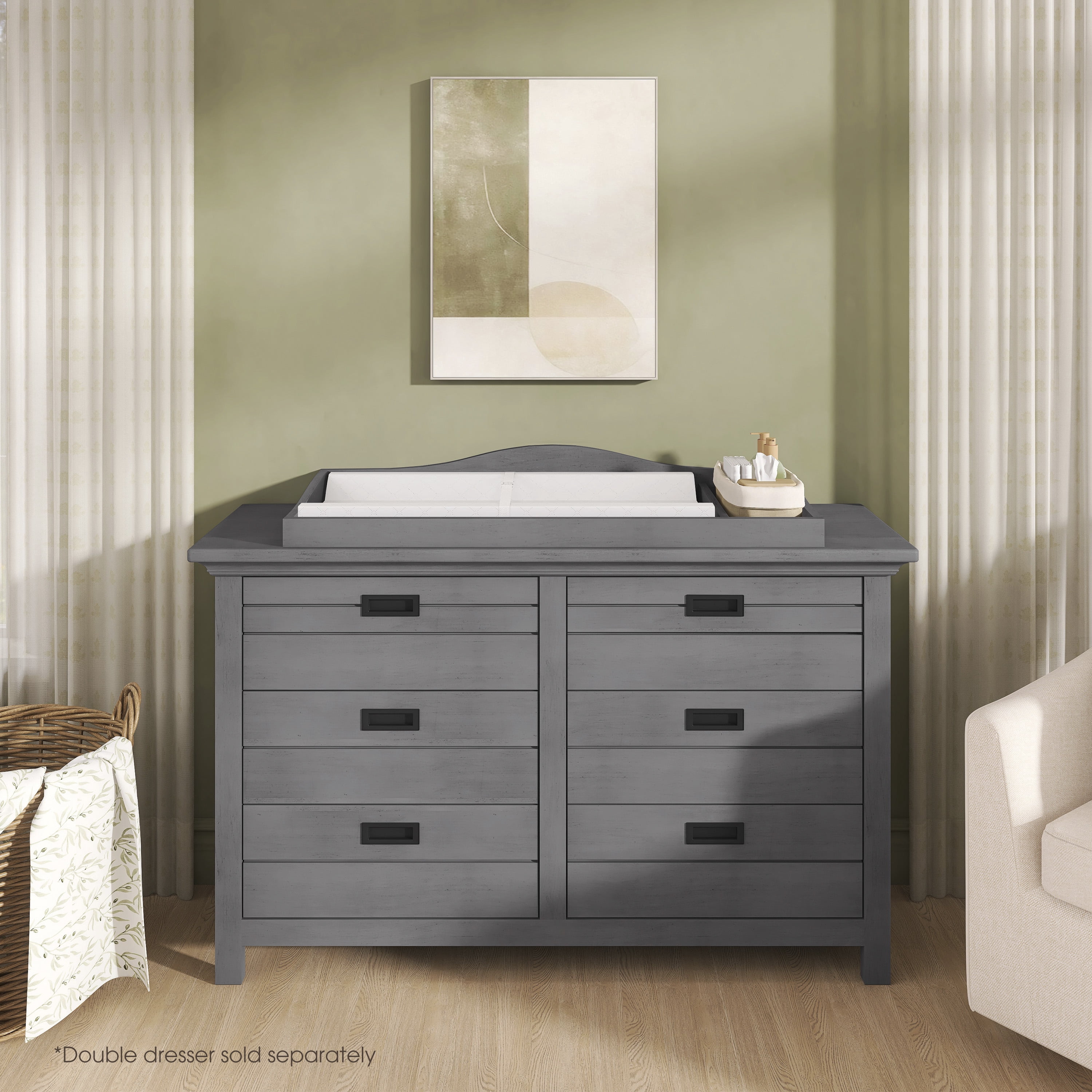 rustic grey dresser with changing table Simmons - Brandclub - Simmons Kids' Slumbertime Monterey 4 Drawer Dresser with Changing Top
