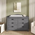 thumbnail image 5 of Evolur 851-RG Wooden Diaper Changing Table, Rustic Gray, 5 of 6