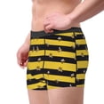 thumbnail image 2 of Kdxio Men's Boxer Briefs with Striped With Bees Print - Comfortable and Breathable Underwear for Everyday Wear, 2 of 5