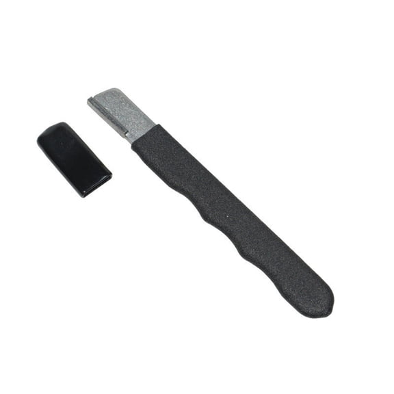Handheld Garden Tool Sharpener Scissor Sharpener Pocket Carbide Blade Tool Black