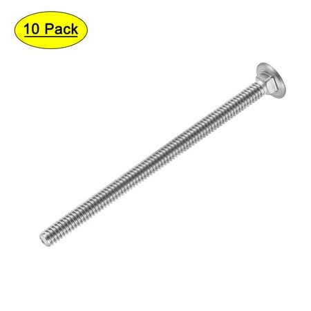 

1/4-20x4 Carriage Bolt 304 Stainless Steel Polishing 10 Pack