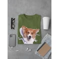 thumbnail image 3 of Corgi Peaking Out T-Shirt Men -Image by Shutterstock, Male XX-Large, 3 of 4