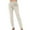 Beige pants for women, variant on ZZwxWA Cargo Pants Straight Button Down Zipper with Pocket Slim Comfy Workwear Full Length Loose Solid Pants Women Summer High Waist Trousers Beige S