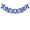A003- Blue, variant on Black Bow Garland Decor - 1 Strand with 8 Bows, Elegant Satin Black Bows for Fireplace, Home, Party, Wedding, Halloween, Christmas Decor - Versatile Black Bow Banner for Indoor Outdoor Decoration
