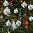 thumbnail image 3 of Luoshdecor Christmas Ball Ornaments, Christmas Tree Ball Iridescent Bubble Shatterproof Plastic Hanging Decor for Xmas New Year Birthday Party 1.4 in, 3 of 5