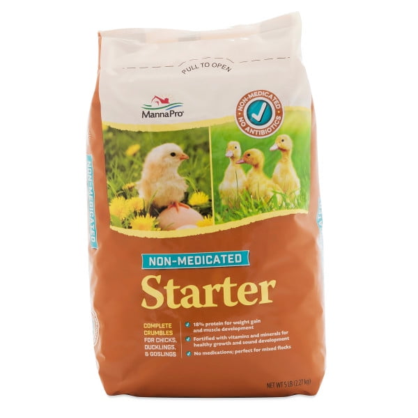Manna Pro NonMedicated Chick Starter Chicken Feed, 5 lbs.