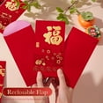 thumbnail image 5 of ThxToms Gold Foil Fu Red Envelopes, 36pcs Year of the Horse 2026 Lucky Money Envelopes for Chinese New Year, L, 5 of 6