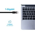 thumbnail image 5 of Monoprice Cat5e Ethernet Patch Cable - 7 Feet - Black | Network Internet Cord - Snagless RJ45, Stranded, 350Mhz, UTP, Pure Bare Copper Wire, 24AWG - Flexboot Series, 5 of 6