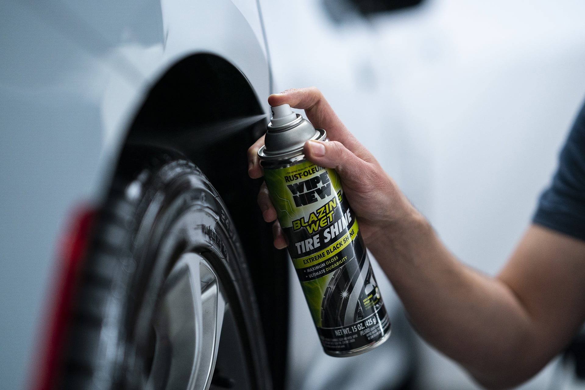 Rust-Oleum Wipe New Blazing Wet Tire Shine-365324S, 15 oz