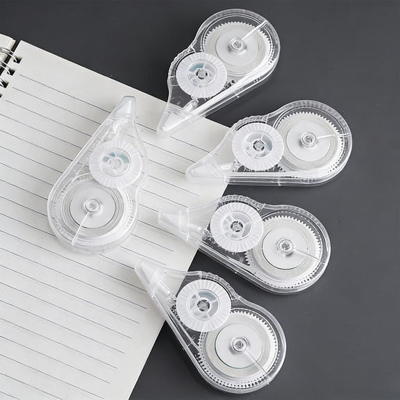 Transparent Correction Tape | Instant Dry White Out Tape for Paper | 1-Pack Ergonomic Correction Roller for Typo Correction