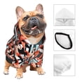 thumbnail image 3 of Cauagu Cool Flamingo Pattern Winter Pet Hoodie Sweatshirts- Dog Hoodie Sweater with Leash Hole - Cute Dog Hoodie - Pet Clothes Puppy Cat Custume -Medium, 3 of 8