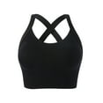 thumbnail image 2 of Joau Sports Bra for Women, Criss-Cross Back Padded High Support Yoga Bra Fitness Athletic Bras Activewear Crop Tank Tops with Removable Cups Gym, 2 of 9