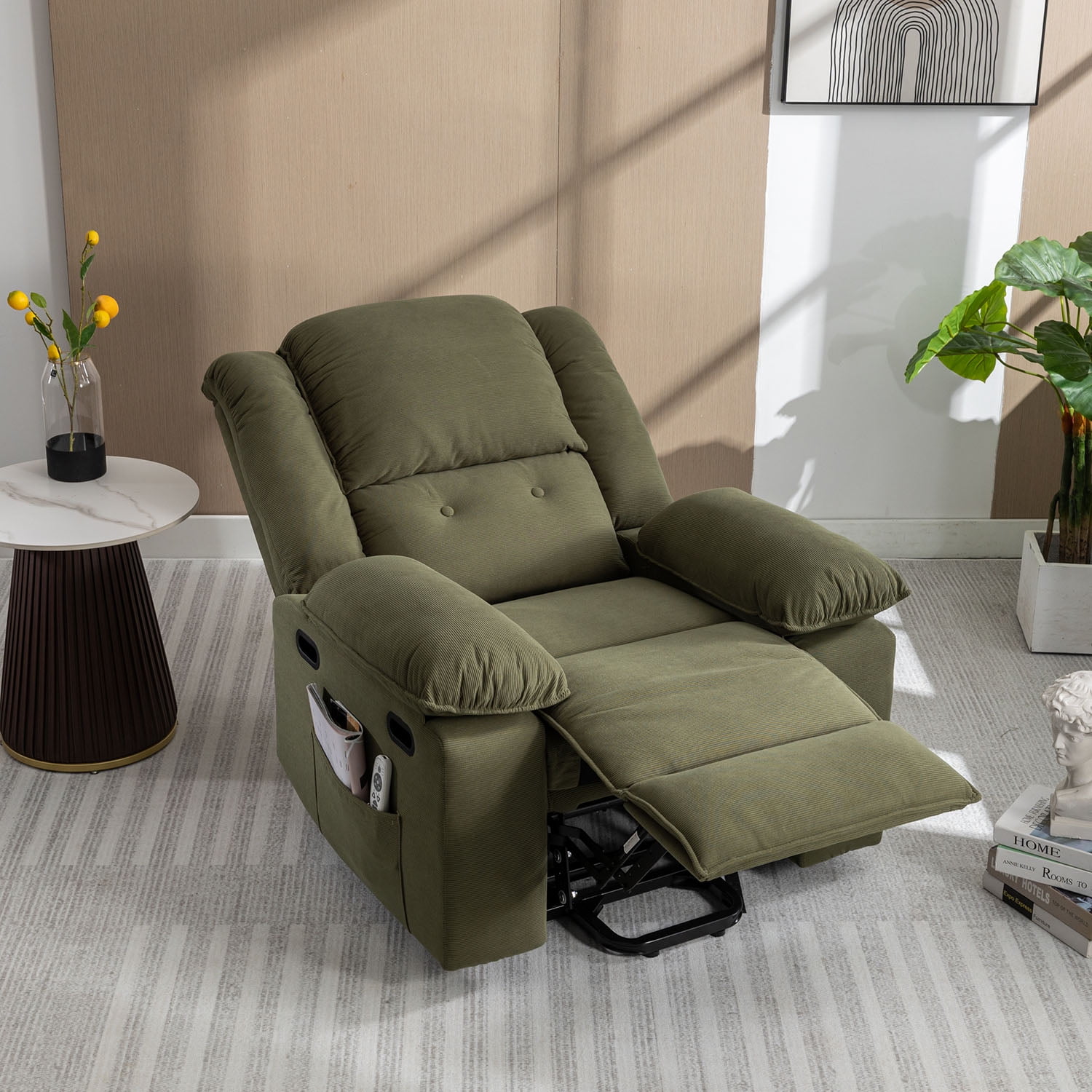 Kepooman Electric Power Lift Chairs Recliner, Power Lift Chair for Elderly with Adjustable Massage and Heating Function for Living Room, Green Kepooman Electric Power Lift Chairs Recliner, Power Lift Chair for Elderly with Adjustable Massage and Heating Function for Living Room, Green