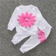 thumbnail image 5 of Sudadera Para Niños Pequeños Niños Bebés Niños Estampado De Margaritas Jersey Tops Pantalones De Pétalos Conjunto Trajes Gris Odeerbi LM103-662, 5 of 7