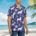thumbnail image 5 of Xecao Cute Dog print Hawaiian shirt - a stylish short-sleeve button-down for men, perfect for casual beach and tropical outings., 5 of 9