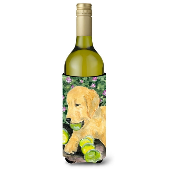 Caroline's Treasures SS8759LITERK Golden Retriever Wine Bottle Hugger, Wine Bottle, multicolor