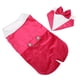 thumbnail image 4 of Traje con cierre de velcro suave y pajarita para bodas y uso diario elegante, talla M, ropa formal para perro rosa y rojo, 4 of 8