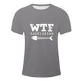 thumbnail image 4 of Wyobmus Mens Graphic Shirts Summer Round Neck Pullover Short Sleeves Casual Printing Tops Size M-4XL Gray, 4 of 5