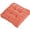C005- Orange, variant on office Chair Pad, Chair Pad for office Chair, Seat Cushions for office Chairs, Cushion for desk Chair, Meditation Cushion, 16X16 in 3 in Thick, denim Blue Corduroy, Tufted, 1 Pc
