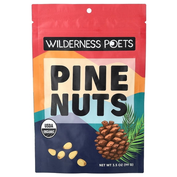 Wilderness Poets Organic Pine Nuts, 3.5 oz (99 g)