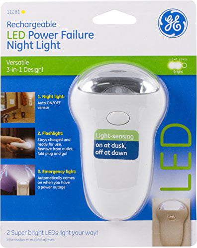GE Rechargeable LED Power Failure Night Light 