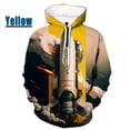 thumbnail image 2 of Sudadera con capucha con estampado 3D para hombre y mujer, con estampado de cohetes, estilo espacial, holgada, de talla grande, ropa de calle, 2 of 4