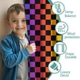 thumbnail image 3 of Blackout Kids Curtains,Rainbow Checkerboard Childrens Insulated Curtains Set Of 2,Bedroom Essentials,Toddler Room Decor 42"x84"(106x213cm), 3 of 4