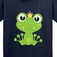 thumbnail image 4 of Inktastic Cute Frog, Green Frog, Frog Princess, Crown Youth T-Shirt, 4 of 5