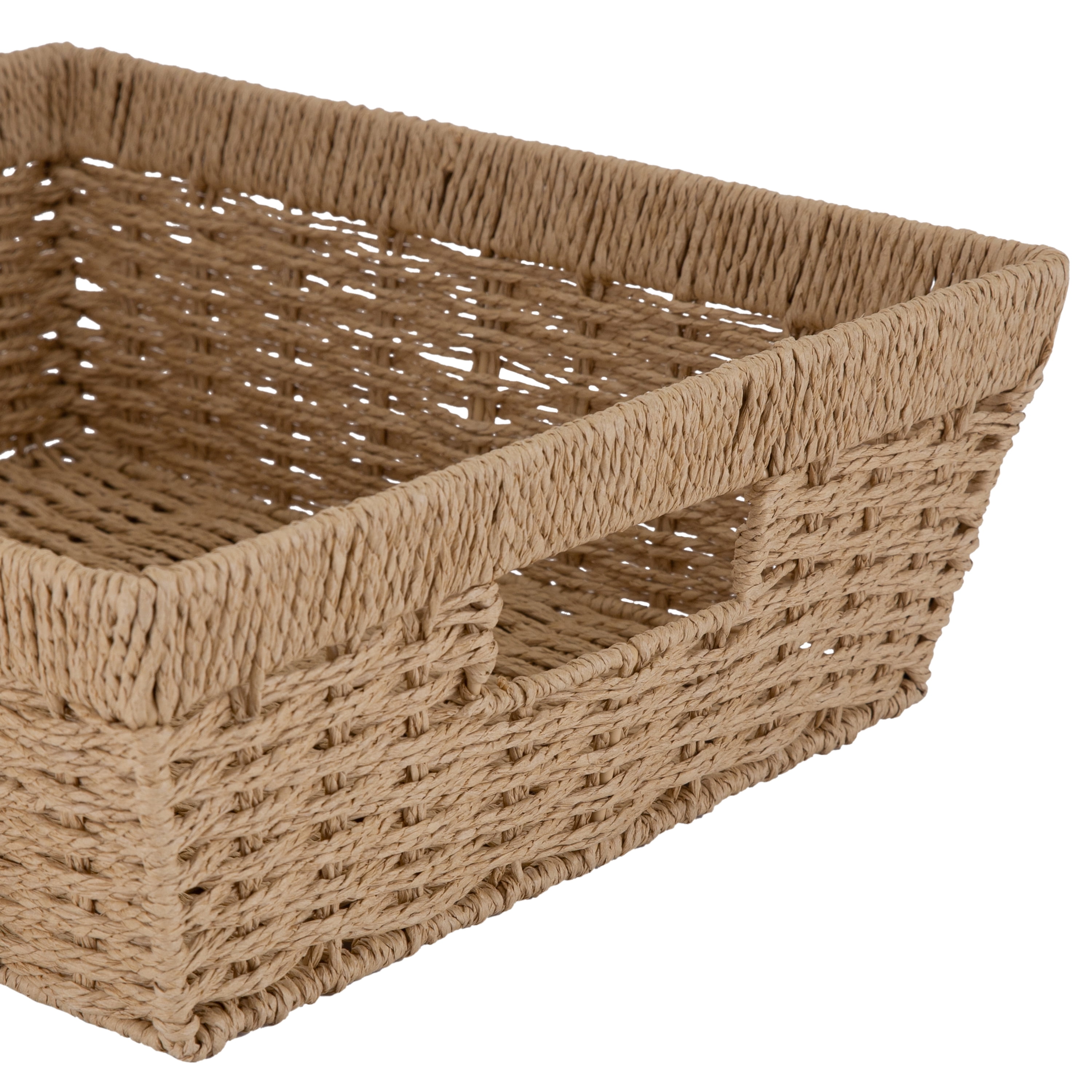 Simplify Dutch Weave Large Shelf Storage Basket