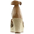 thumbnail image 3 of Matisse Womens Roma Cheetah Ankle Strap Espadrille Wedge  Casual Shoes, 3 of 7