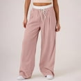 thumbnail image 2 of Womens Casual High Waist Wide Leg Pants with Drawstring Comfortable Relaxed Fit and Side Pockets Trendy Stylish Outfit, 2 of 9