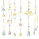 thumbnail image 1 of Campanas Viento Prisma Elegante Creativo Cristal para Pared Del 6 Uds., 1 of 9