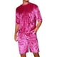 thumbnail image 1 of CONJUNTO DE CAMISETA Y PANTALONES CORTOS DE MANGA CORTA PARA HOMBRES INSPIRE CHIC VERANO L ROJO ROSA, 1 of 6