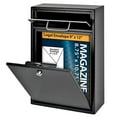 thumbnail image 2 of Mail Boss Locking Security Drop Box, 16 1/4"H x 11 1/4"W x 4 3/4"D, Black, 2 of 9