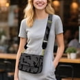 thumbnail image 2 of ZUXONGSY Halloween Bat Spider Web Print Shoulder Handbag for Women Lightweight Crossbody Travel Purse Casual Satchel with Adjustable Wide Strap for Shopping Working, 2 of 7